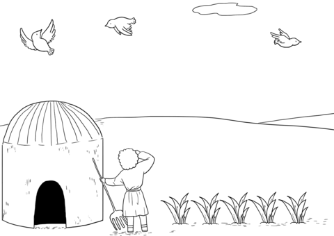 Matthew 6 25 26 God'S Provision Coloring Page